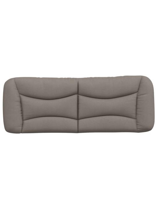 Polštář na čelo postele taupe 140 cm textil