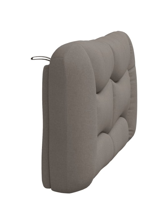 Polštář na čelo postele taupe 140 cm textil