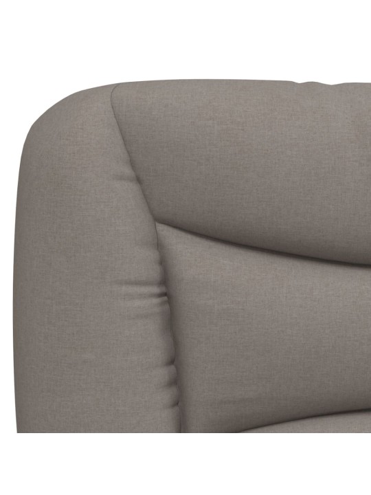 Polštář na čelo postele taupe 140 cm textil