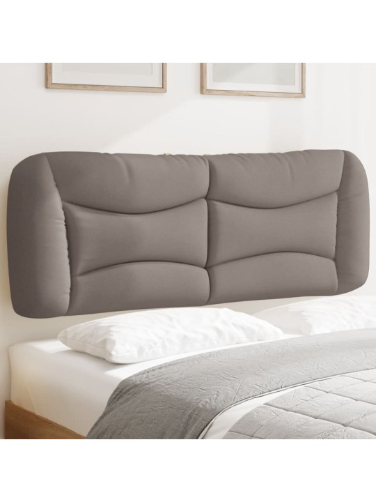Polštář na čelo postele taupe 140 cm textil