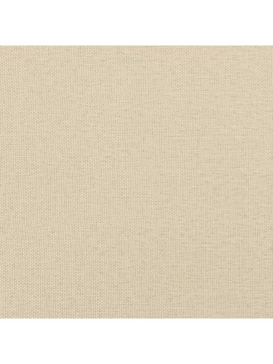 Polštář na čelo postele krémový 140 cm textil