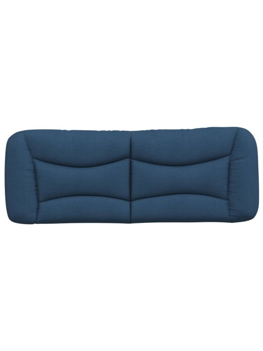 Polštář na čelo postele modrý 140 cm textil