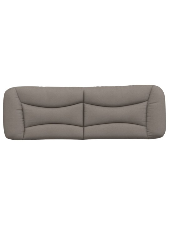 Polštář na čelo postele taupe 160 cm textil