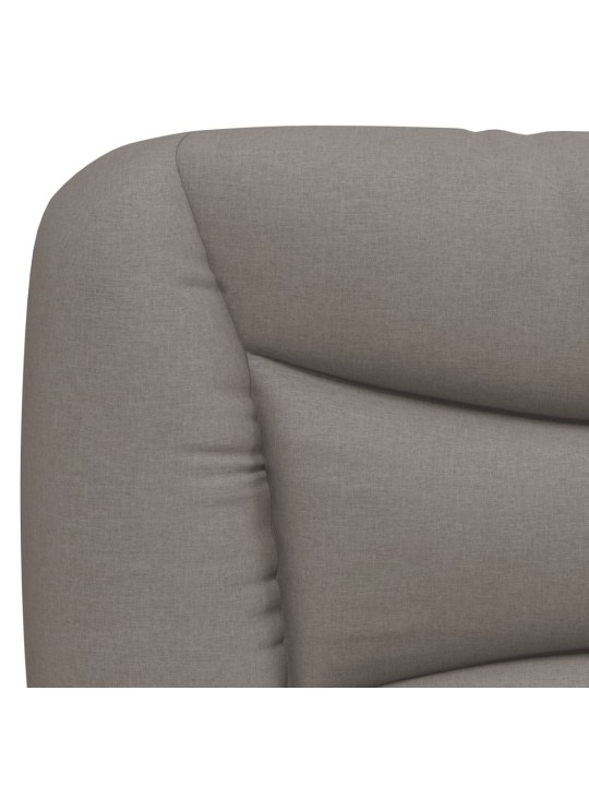 Polštář na čelo postele taupe 160 cm textil