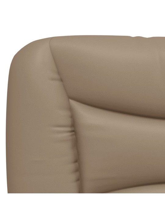 Polštář na čelo postele cappuccino 160 cm umělá kůže