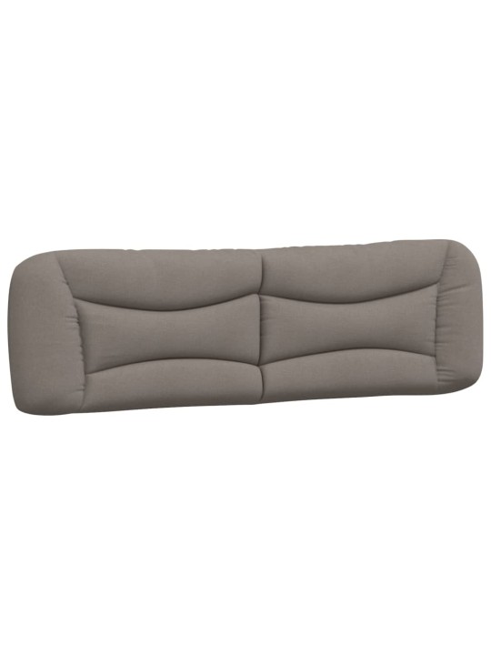 Polštář na čelo postele taupe 180 cm textil