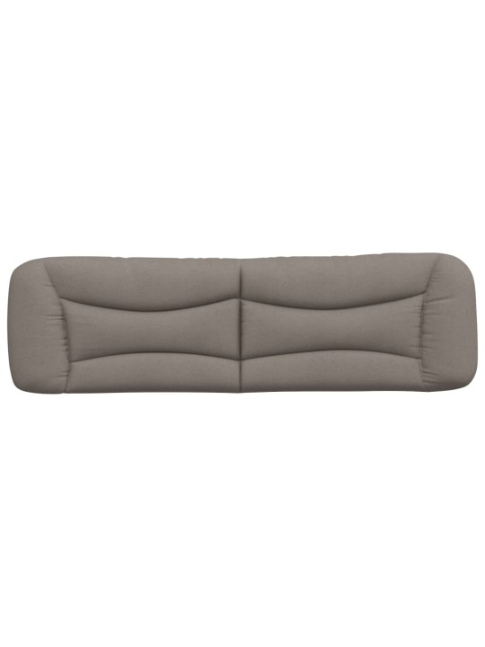 Polštář na čelo postele taupe 180 cm textil