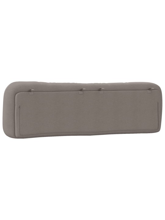 Polštář na čelo postele taupe 180 cm textil