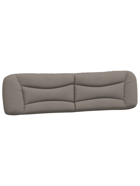 Polštář na čelo postele taupe 200 cm textil