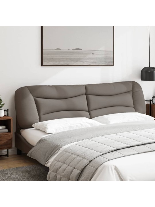 Polštář na čelo postele taupe 200 cm textil