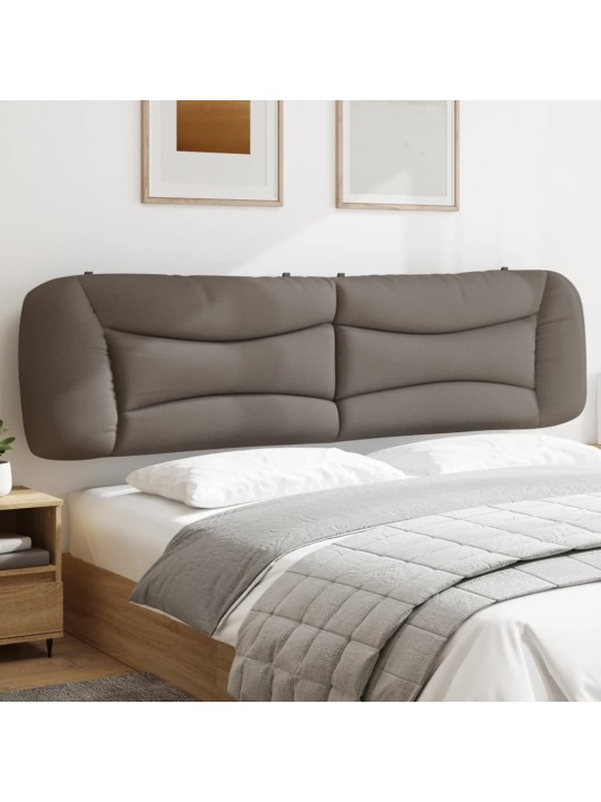 Polštář na čelo postele taupe 200 cm textil