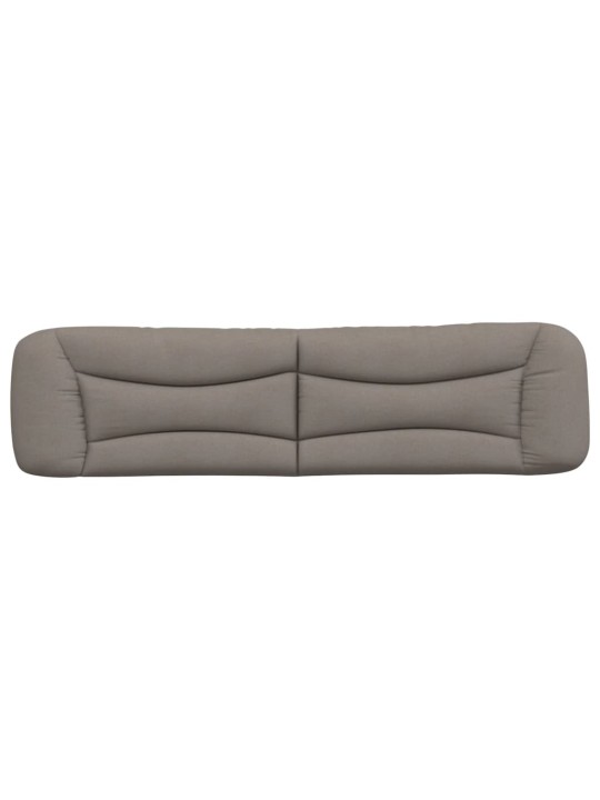 Polštář na čelo postele taupe 200 cm textil