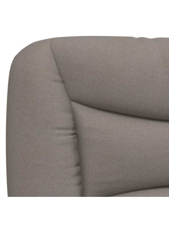 Polštář na čelo postele taupe 200 cm textil