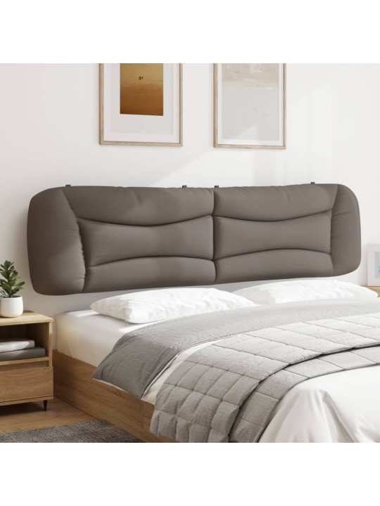 Polštář na čelo postele taupe 200 cm textil