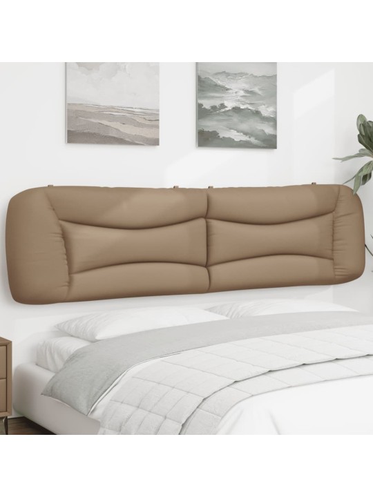 Polštář na čelo postele cappuccino 200 cm umělá kůže