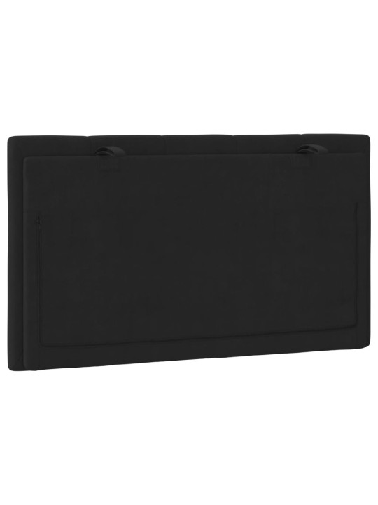 Polštář na čelo postele černý 80 cm samet