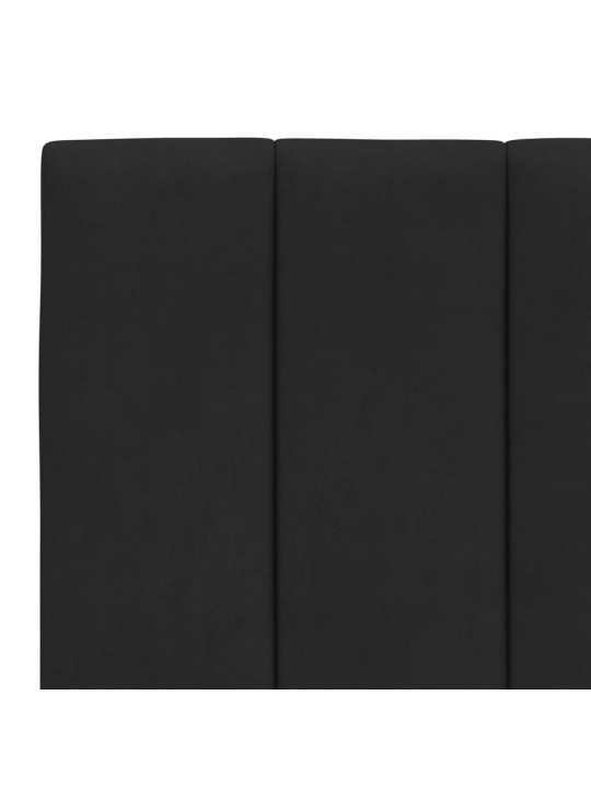 Polštář na čelo postele černý 80 cm samet