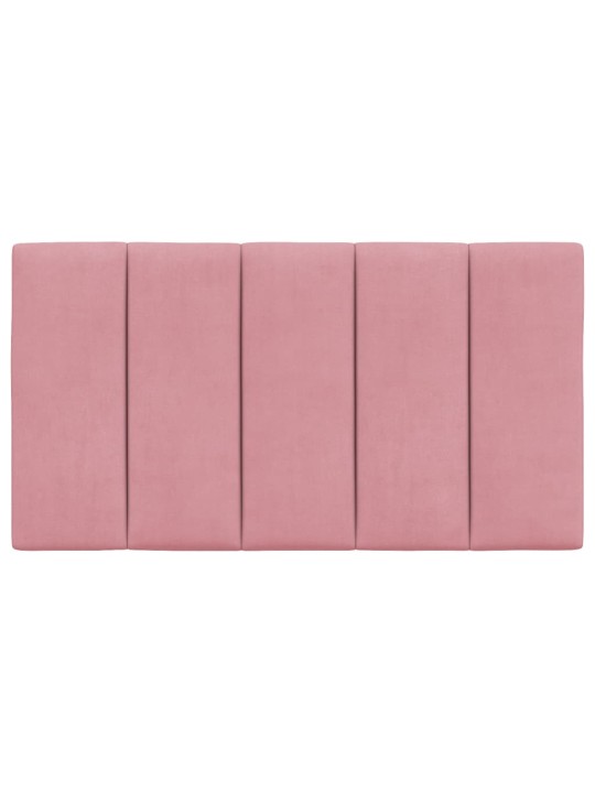 Polštář na čelo postele růžový 80 cm samet