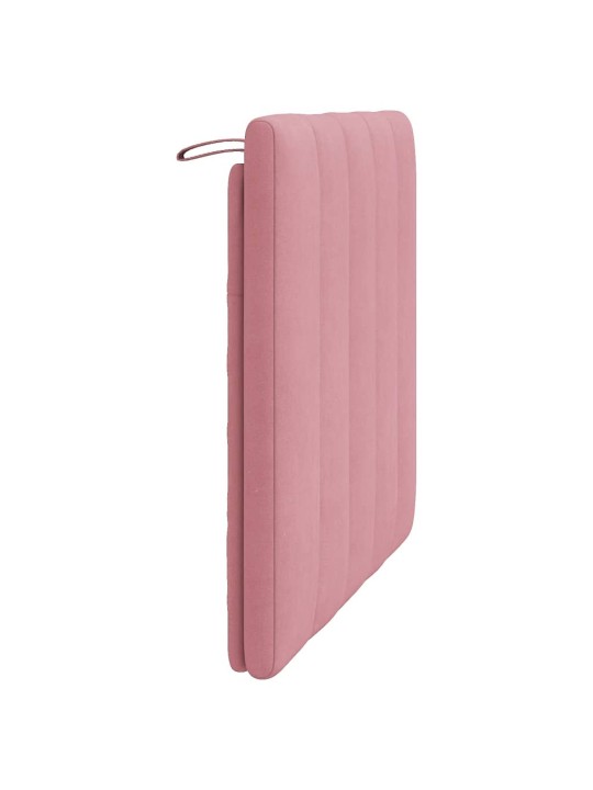 Polštář na čelo postele růžový 80 cm samet