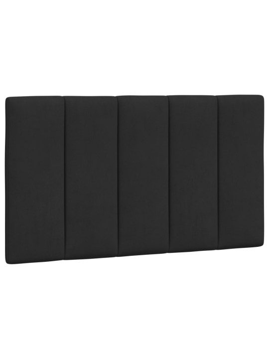 Polštář na čelo postele černý 90 cm samet
