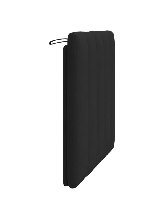Polštář na čelo postele černý 90 cm samet