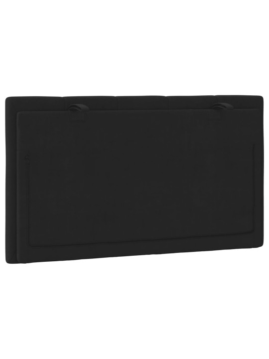 Polštář na čelo postele černý 90 cm samet