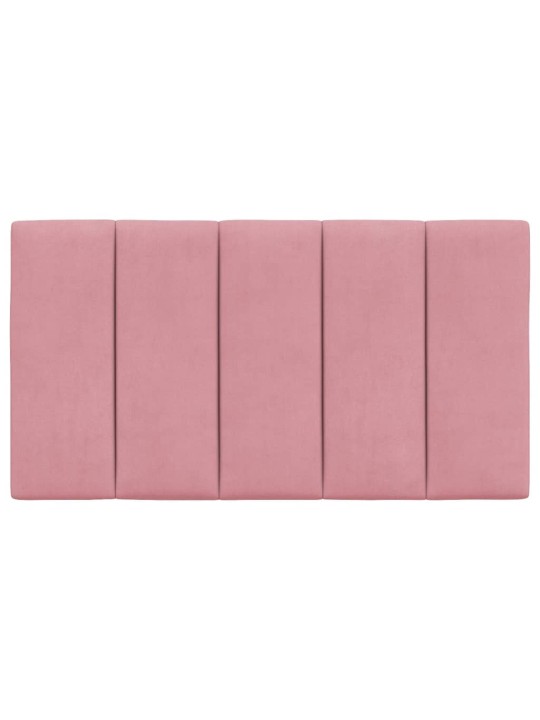 Polštář na čelo postele růžový 90 cm samet