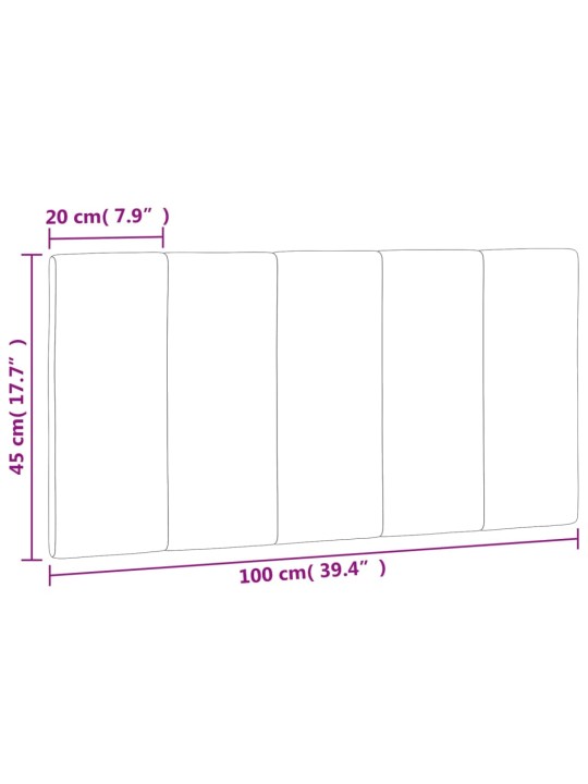 Polštář na čelo postele tmavě zelený 100 cm samet