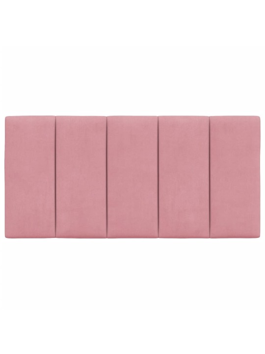 Polštář na čelo postele růžový 100 cm samet