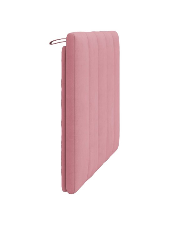 Polštář na čelo postele růžový 100 cm samet