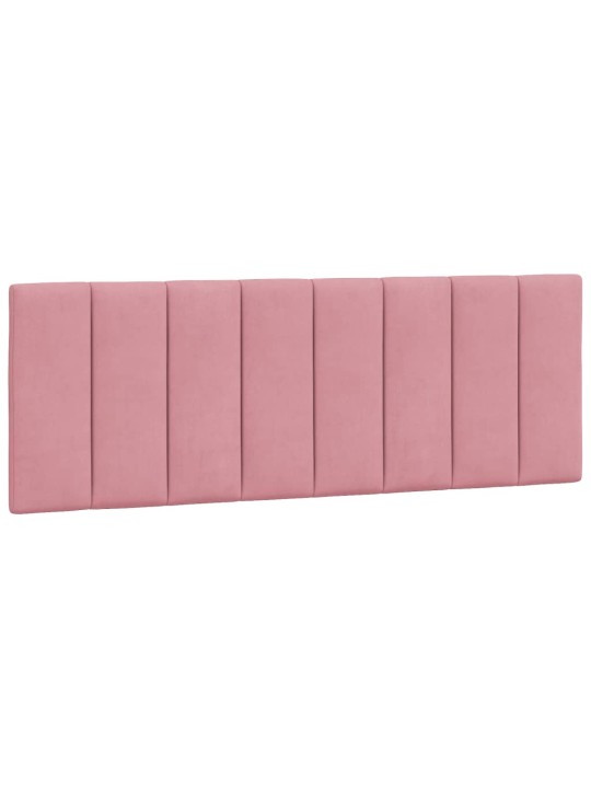 Polštář na čelo postele růžový 120 cm samet