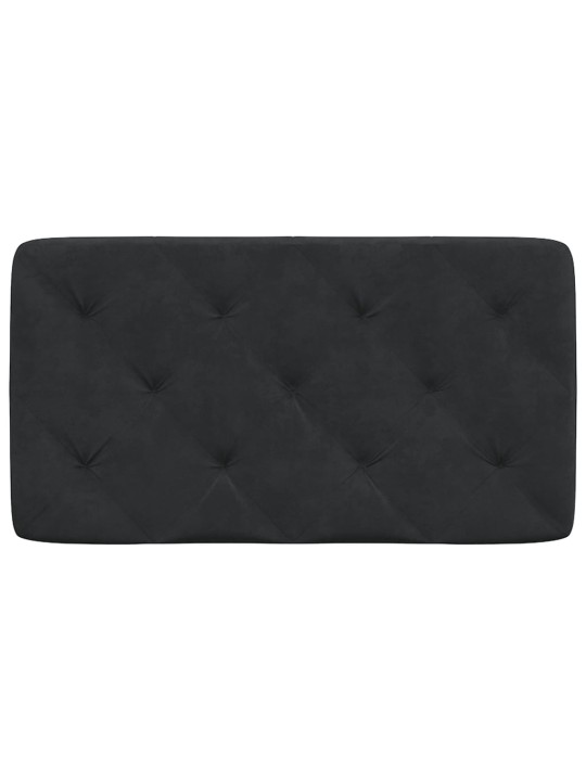 Polštář na čelo postele černý 80 cm samet