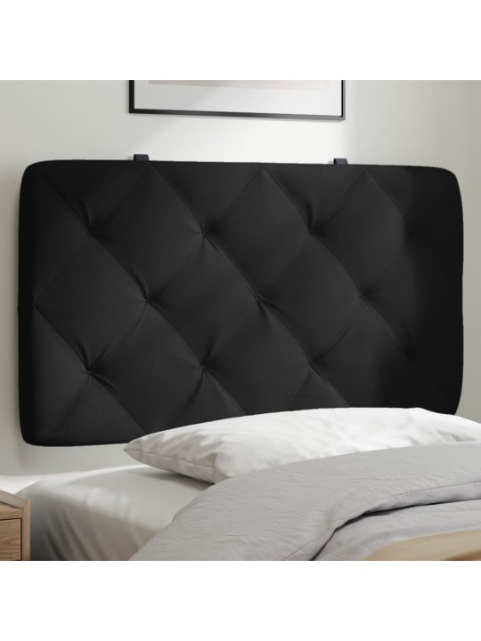 Polštář na čelo postele černý 80 cm samet