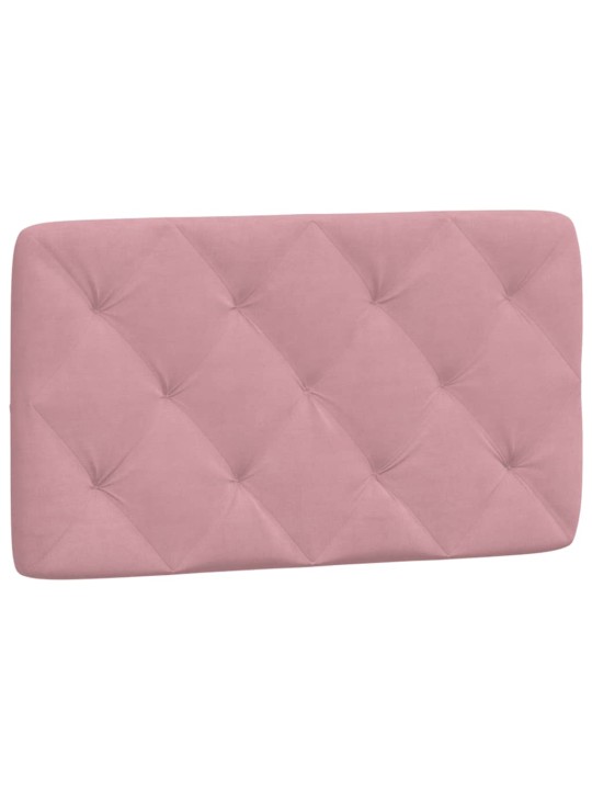 Polštář na čelo postele růžový 80 cm samet