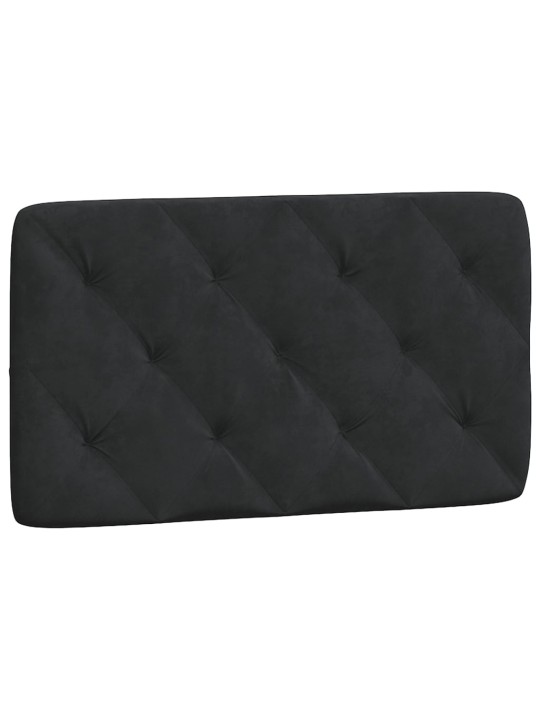 Polštář na čelo postele černý 90 cm samet