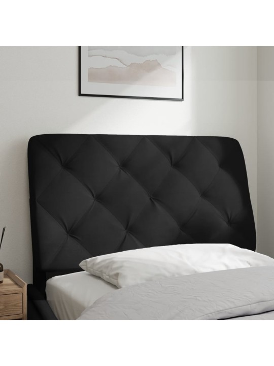 Polštář na čelo postele černý 90 cm samet