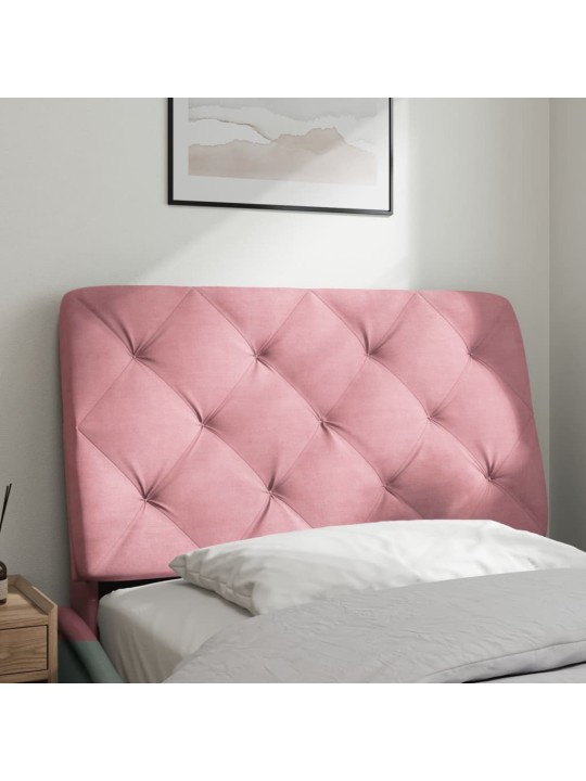 Polštář na čelo postele růžový 90 cm samet