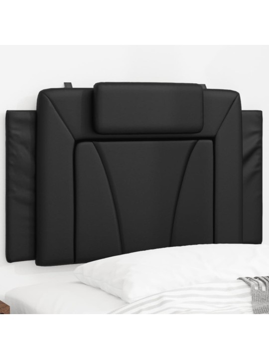Polštář na čelo postele černý 80 cm umělá kůže