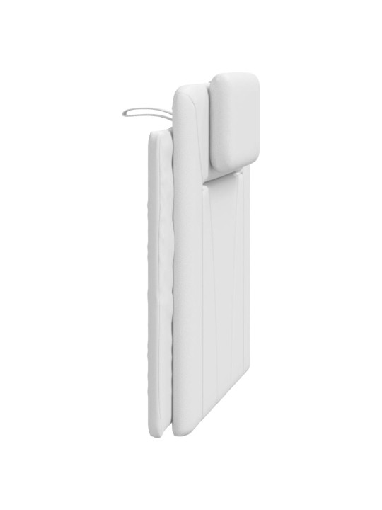 Polštář na čelo postele bílý 80 cm umělá kůže