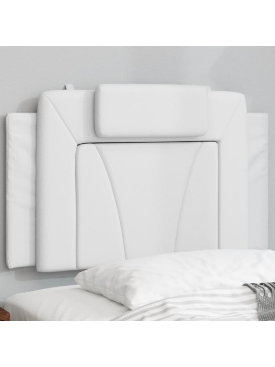 Polštář na čelo postele bílý 80 cm umělá kůže