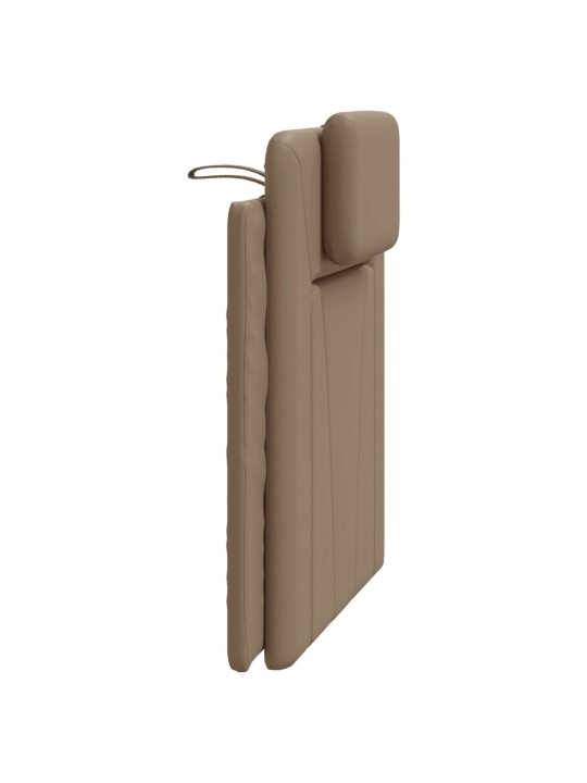 Polštář na čelo postele cappuccino 80 cm umělá kůže
