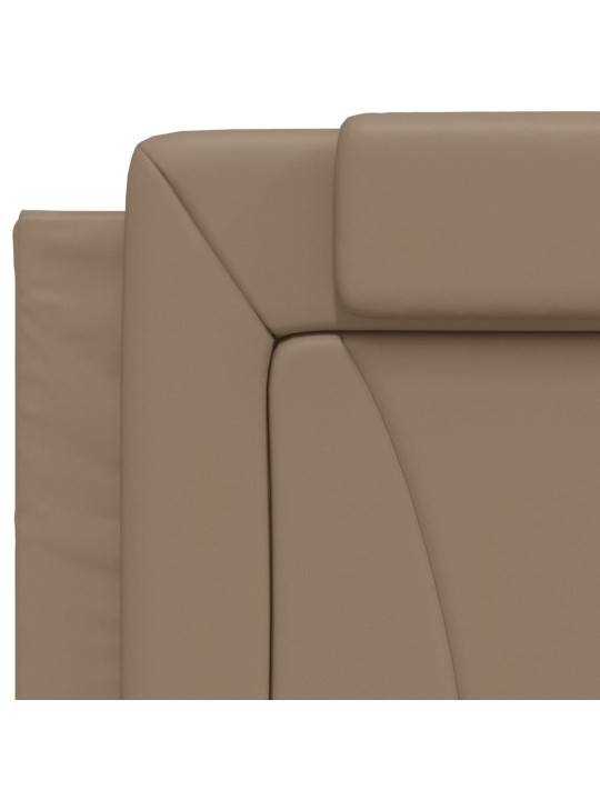 Polštář na čelo postele cappuccino 80 cm umělá kůže