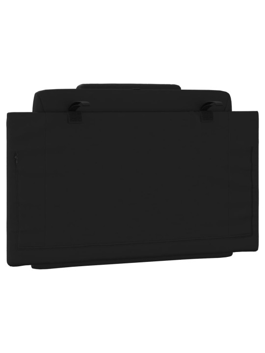 Polštář na čelo postele černý 90 cm umělá kůže