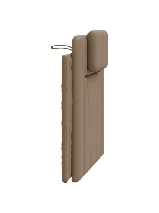 Polštář na čelo postele cappuccino 90 cm umělá kůže