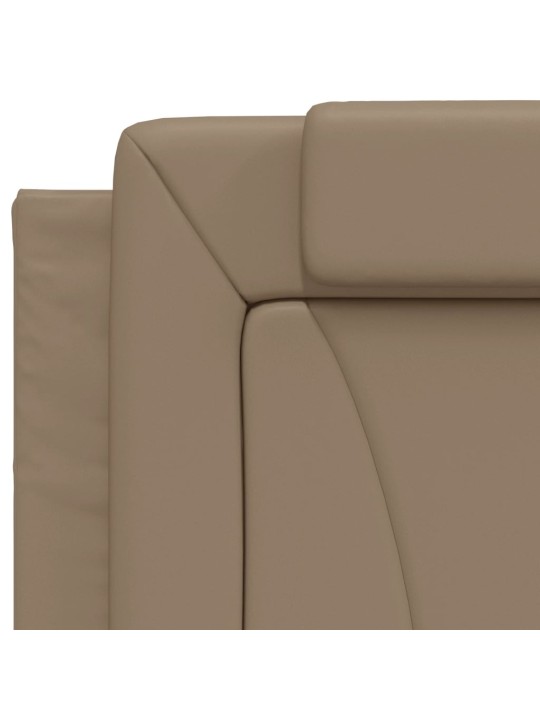 Polštář na čelo postele cappuccino 90 cm umělá kůže