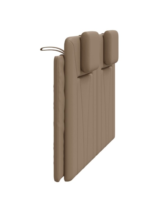 Polštář na čelo postele cappuccino 120 cm umělá kůže