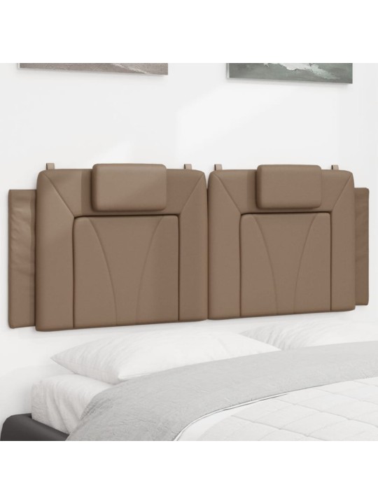 Polštář na čelo postele cappuccino 120 cm umělá kůže
