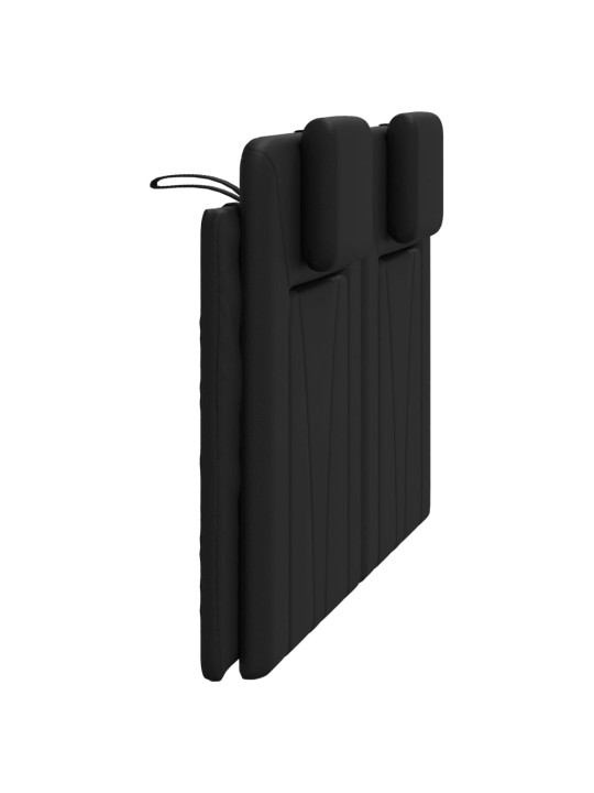 Polštář na čelo postele černý 140 cm umělá kůže