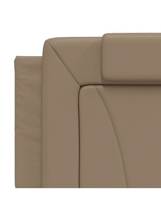 Polštář na čelo postele cappuccino 160 cm umělá kůže
