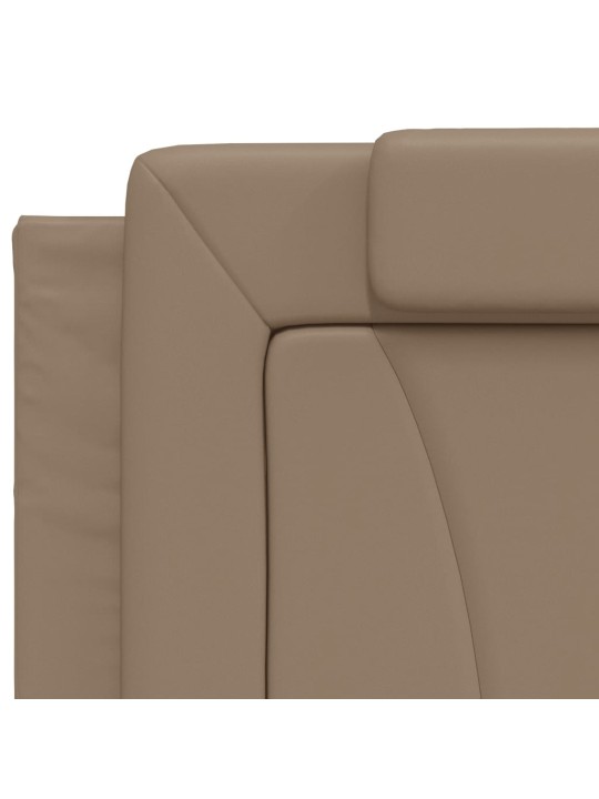 Polštář na čelo postele cappuccino 200 cm umělá kůže